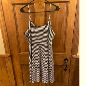 SHEIN Striped Skater Dress - Size 1X